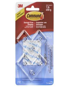 Command Clear Jewelry Rack