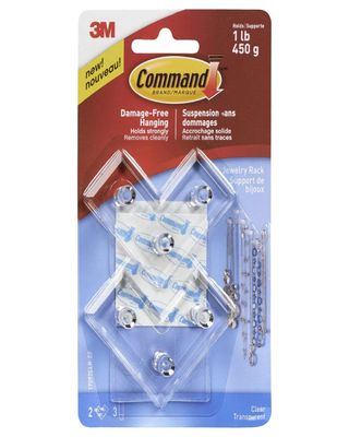 Command Clear Jewelry Rack