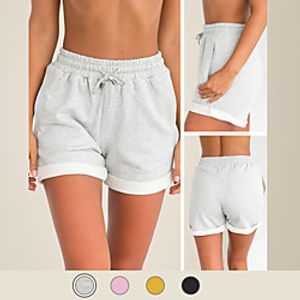LITB Basic Women's High Waist Shorts Solid Color Sport Pants High Elastic Bottom Breathable Daily Comfort miniinthebox