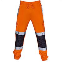 Men's Sporty Streetwear Comfort Outdoor Daily Pants Tactical Cargo Pants Multi Color Full Length Drawstring Print Black Yellow Orange Light Green miniinthebox - thumbnail