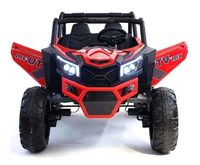Megastar Ride on 24V Giant Goblin Jeep 2 seater with Remote Control, Safe Start Speed, LED Lights, Spring Suspension Red - xmx 613 ARL-R (UAE Delivery Only)