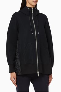 Panelled Quilted Hoodie