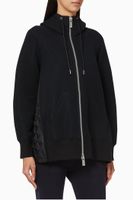 Panelled Quilted Hoodie - thumbnail