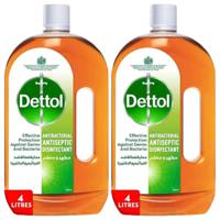 Dettol Antibacterial Antiseptic Disinfectant 2 X 4ltr