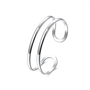 Men's Cuff Bracelet Retro Fashion Stylish Silver Plated Bracelet Jewelry Silver For Anniversary Gift Date Festival miniinthebox