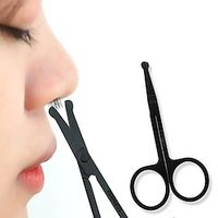 Nose Hair Scissors Stainless Steel Round Head Beauty Trimmer Nose Hair Trimmers Portable Ergonomics Nose Hair Cutter Tools miniinthebox - thumbnail