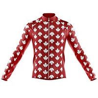21Grams Men's Long Sleeve Cycling Jersey Spandex Red Bike Top Mountain Bike MTB Road Bike Cycling Quick Dry Moisture Wicking Sports Clothing Apparel  Athleisure Lightinthebox - thumbnail