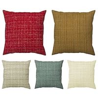 Chenille Throw Pillow Cover 1PC Soft Square Cushion Cover Bedroom Pillow Cover Living Room Sofa Chair miniinthebox - thumbnail