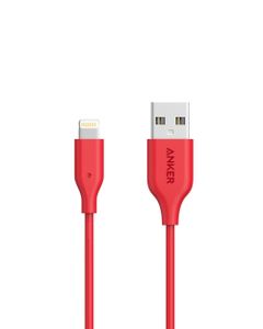 Anker Powerline Select + USB Cable With Lightning Connector 3 Feet Red