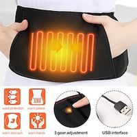 3 Gear Adjustable Waist Far Infrared Hot Compress Electric Heating Therapy Back Waist Support Belt Brace Massage Health Care Lightinthebox - thumbnail