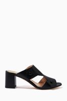 Agnesa Mules in Soft Calfskin Leather Agnesa Mules in Soft Calfskin Leather