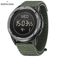 NORTH EDGE Men Digital Watch Outdoor Sports Compass Stopwatch Alarm Clock Date Nylon Strap Watch Lightinthebox