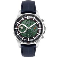 Lee Cooper Men's Multi Function Display Watch & Leather Strap, Blue - LC07816.399