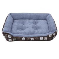 Coco Kindi Soft Rectangle Shaped Fur Bed For Dogs & Cats Brown Large 63X43Cm