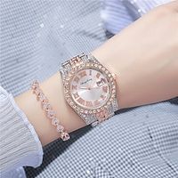 Women's Quartz Watch Fashion Large Dial Rhinestone Quartz  Analog Quartz Watch with Diamonds Calendar Waterproof Ladies Stainless Steel Watch miniinthebox