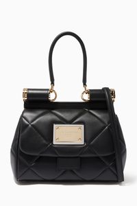 Medium 90s Sicily Bag in Aria Matelassé Leather