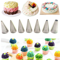 7Pcs DIY Icing Piping Nozzles Cake Decorating Tips Set Baking Tools Kit Bakeware