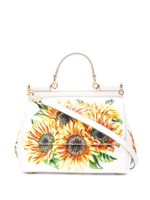 Dolce & Gabbana sunflower print Sicily bag - White - thumbnail