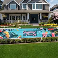 Summer Party Decorations Yard Sign Outdoor Hello Welcome Beach Umbrella Barbecue Party Supplies Holiday Decor Swimming Pool Cool Funny Decoration Indoor House Home Garden Gathering Lightinthebox