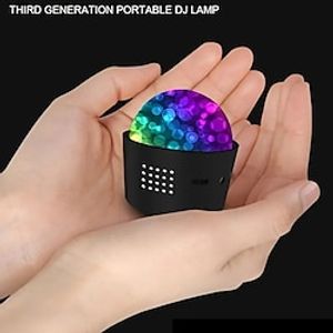 Light Up Your Party with This Mini Disco Ball - Voice Control Built-in Battery Perfect for Christmas  Birthday Celebrations! Lightinthebox