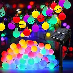 LED Solar Ball String Lights 8 Lighting Modes 30/50/100led Outdoor Waterproof Lights for Holiday Courtyard Lawn Garden Balcony Wedding Camping Party Decoration Lightinthebox