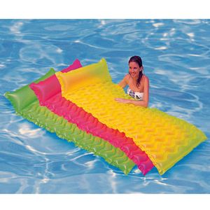 183cm Wave-like Transparent Floating Row Air Mattresses Inflatable Water Bed Summer Toys