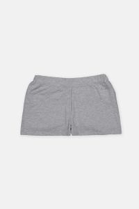 Kids Girls Plain No Pocket Shorts  Grey