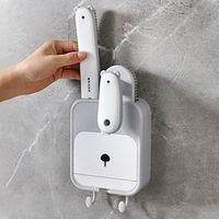 3 n 1 Soap Box With No Water Accumulation And No Punching. Soap Box With Hanging Bathroom Wall Style Drainage Belt Shoe Brush Soap Rack Lightinthebox - thumbnail