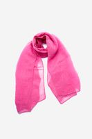 Womens Pleated Scarf 200L x 70W cm  Pink - thumbnail