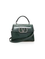 VSling Exclusive Leather Bag - Dark Green - thumbnail