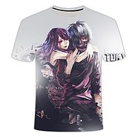 Inspired by Tokyo Ghoul Cosplay Cosplay Costume T-shirt Polyester  Cotton Blend Print 3D Harajuku Graphic T-shirt For Women's  Men's Lightinthebox - thumbnail