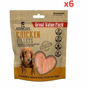 Rosewood Natural Eats Chicken Fillets Treats VP (400g x 6)