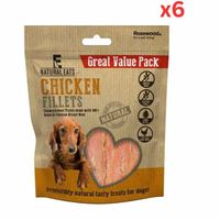 Rosewood Natural Eats Chicken Fillets Treats VP (400g x 6) - thumbnail
