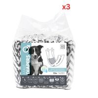 M-PETS Male Dog Diapers Large 12 Pack (Pack of 3)