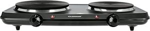 Olsenmark Double Burner Electric Hot Plate, Black, OMHP2034