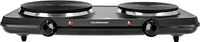 Olsenmark Double Burner Electric Hot Plate, Black, OMHP2034