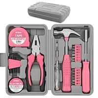 Pink Home Hardware Set Pliers, Tape Measures, Hammers, Home Repair Kit Set Lightinthebox