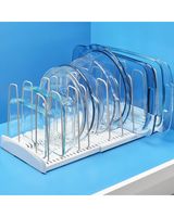 Youcopia Expandable Cookware Rack Stand White Youcopia Expandable Cookware Rack Stand White