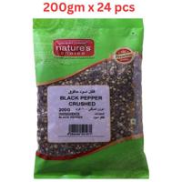 Natures Choice Black Pepper Crushed - 200 gm Pack Of 24 (UAE Delivery Only)