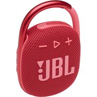 JBL Clip 4 Portable Speaker with Bluetooth, Red JBL Clip 4 Portable Speaker with Bluetooth, Red