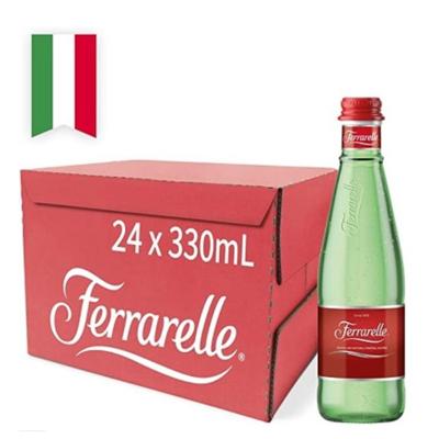 Ferrarelle Natural Sparkling Mineral Water 330ml Glass, Case of 24 Ferrarelle Natural Sparkling Mineral Water 330ml Glass, Case of 24