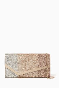 Emmie Dégradé Glitter Clutch Bag