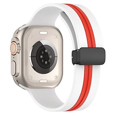 Sport Band Compatible with Apple Watch band 38mm 40mm 41mm 42mm 44mm 45mm 49mm Waterproof Adjustable Women Men Silicone Strap Replacement Wristband for iwatch Series Ultra 8 7 6 5 4 3 2 1 SE Lightinthebox