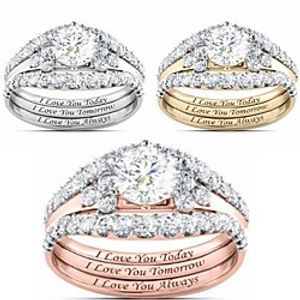 Ring Retro Rose Gold Gold Silver Alloy Stylish Elegant Classic 6 7 8 9 10 Lightinthebox
