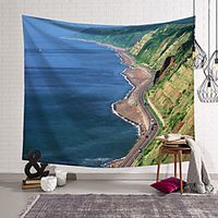 Ocean Highroad Mountain Wall Tapestry Art Decor Blanket Curtain Hanging Home Bedroom Living Room Decoration Polyester miniinthebox - thumbnail