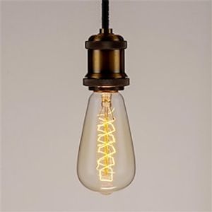 Retro Edison Bulb E27 220V 40W Light Bulb ST64 Filament Vintage Ampoule Incandescent Spiral Lamp miniinthebox