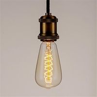 Retro Edison Bulb E27 220V 40W Light Bulb ST64 Filament Vintage Ampoule Incandescent Spiral Lamp miniinthebox - thumbnail
