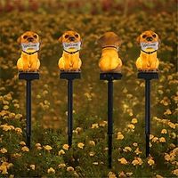 Led Solar Welcome Lawn Lamp Dog Ground Garden Light Outdoor Waterproof Solar Landscape Stakes Light for Yard Walkway Decoration miniinthebox - thumbnail