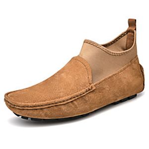 Men's Loafers  Slip-Ons Daily PU Non-slipping Gray Khaki Black Fall Winter miniinthebox