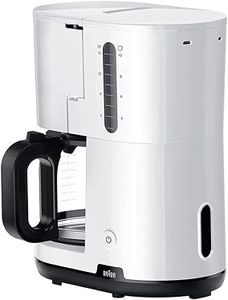 Braun Breakfast 1 Filter Coffee Maker for up to 10 Cups 1000W White - KF1100WHTBC